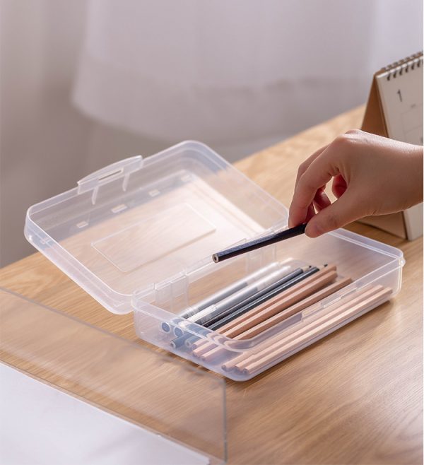 1039 Praise Plastic Hard Pencil Case, School Supply Crayon Small Storage Box, Back to School Suppliesn - Image 4